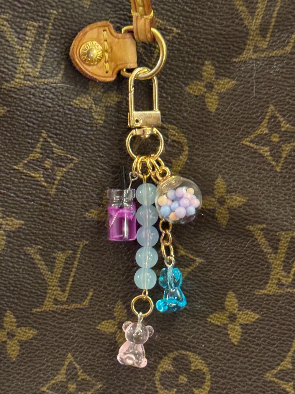 NEW Bag Charm Gummmy Bear Gum Balls Resin Berry Drink Multicolor Kawaii Y2K Cute